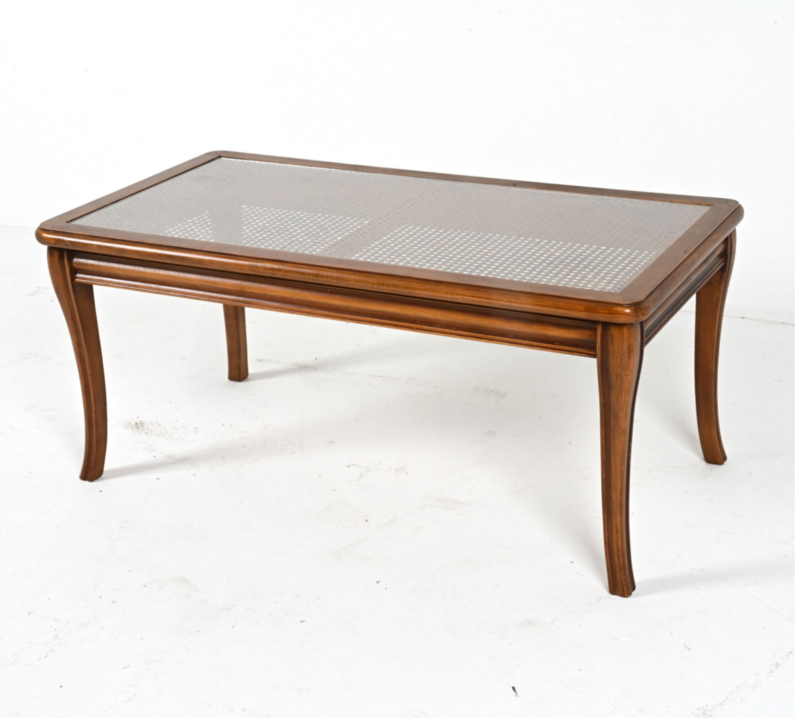 FRENCH MAHOGANY AND GLASS COFFEE TABLE (1 of 13)