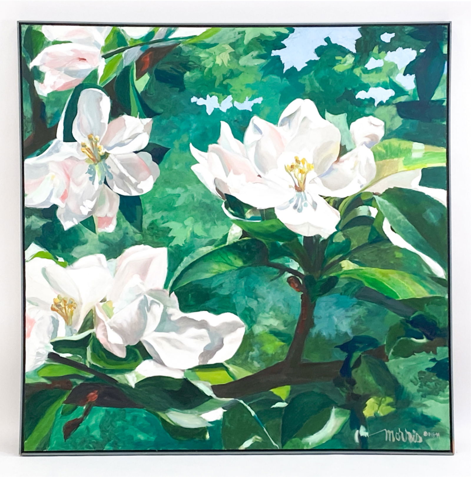 MICHAEL MORRIS STILL LIFE O/C "APPLE BLOSSOM" (1 of 9)