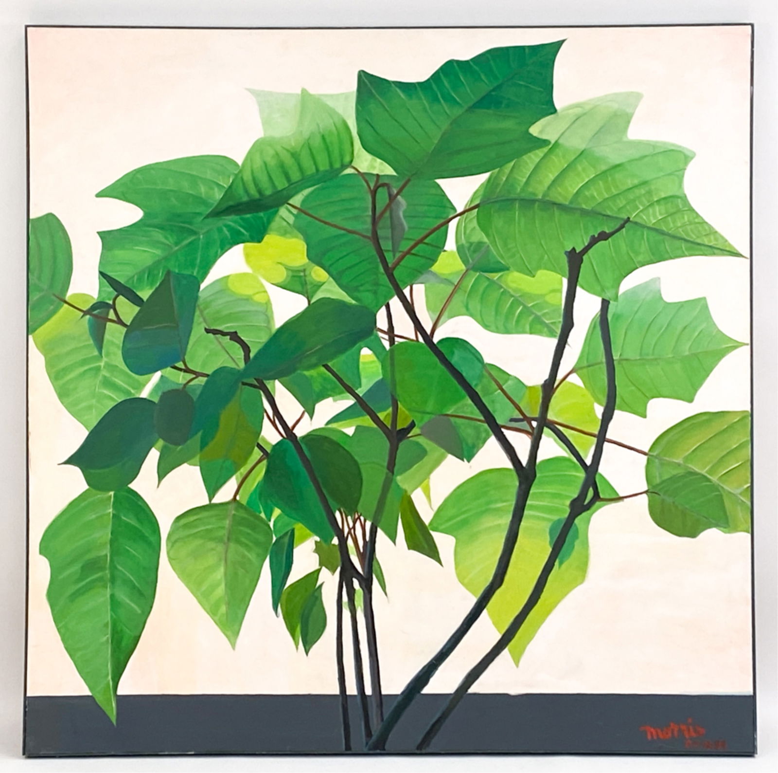 MICHAEL MORRIS STILL LIFE O/C "POINSETTA" (1 of 10)