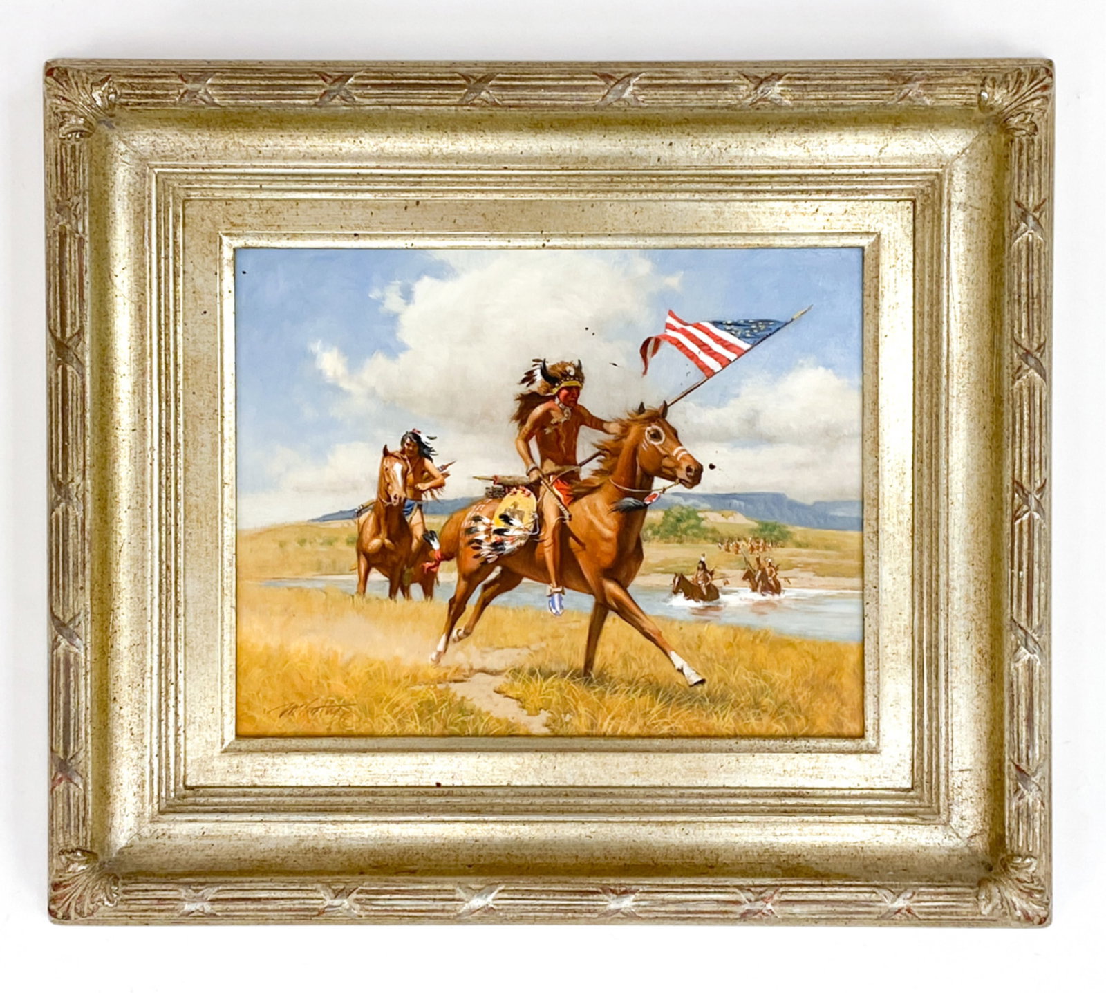 FRANK C. MCCARTHY (1924-2002) INDIAN ON HORSEBACK (1 of 12)