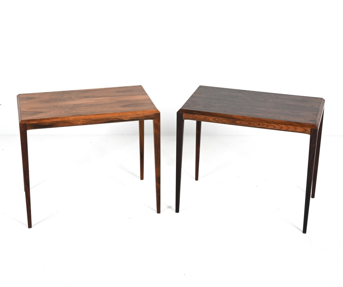 PAIR OF JOHANNES ANDERSEN ROSEWOOD END TABLES (1 of 16)