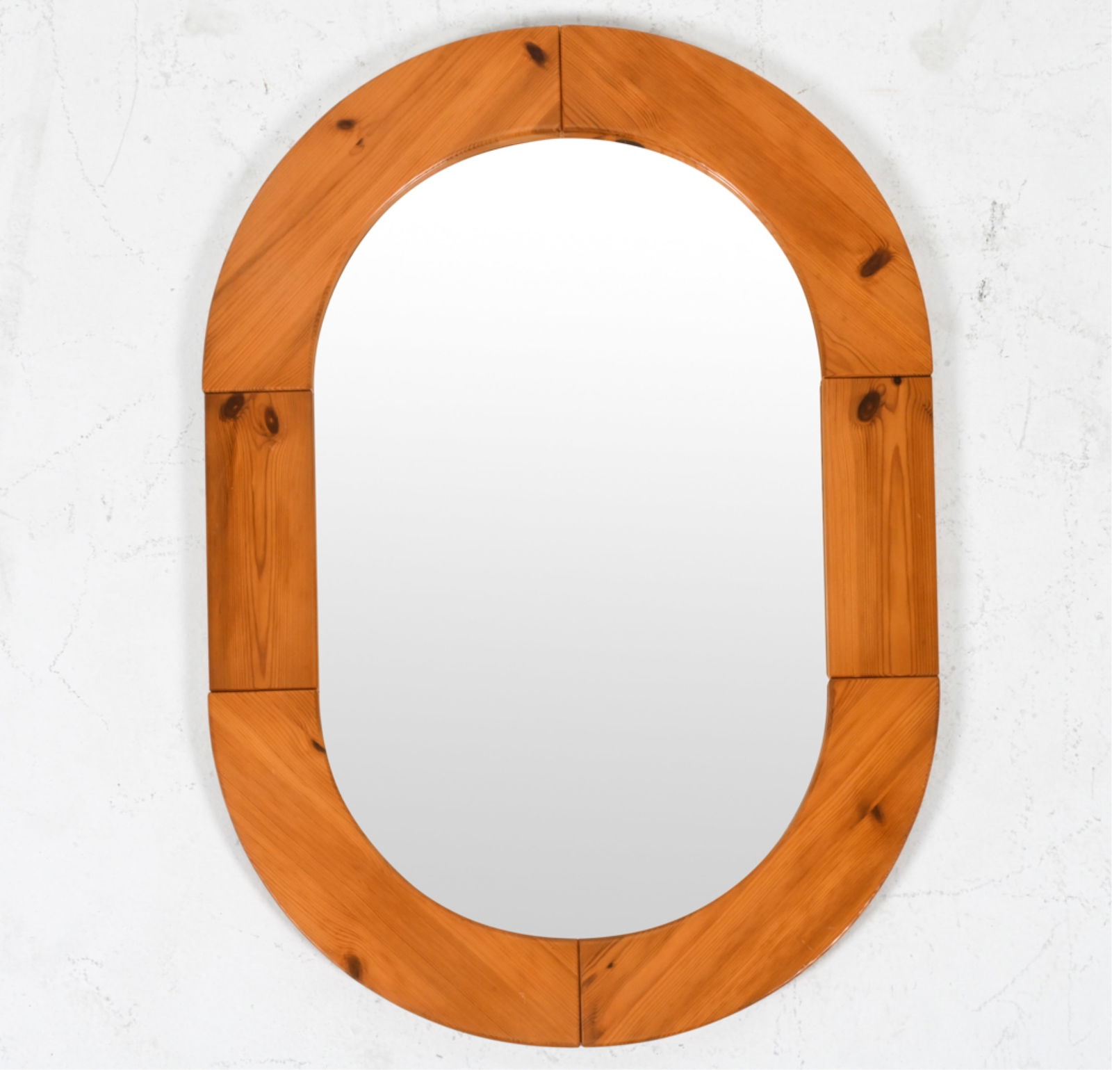 GLASMASTER MARKARYD SWEDISH PINE WALL MIRROR (1 of 8)