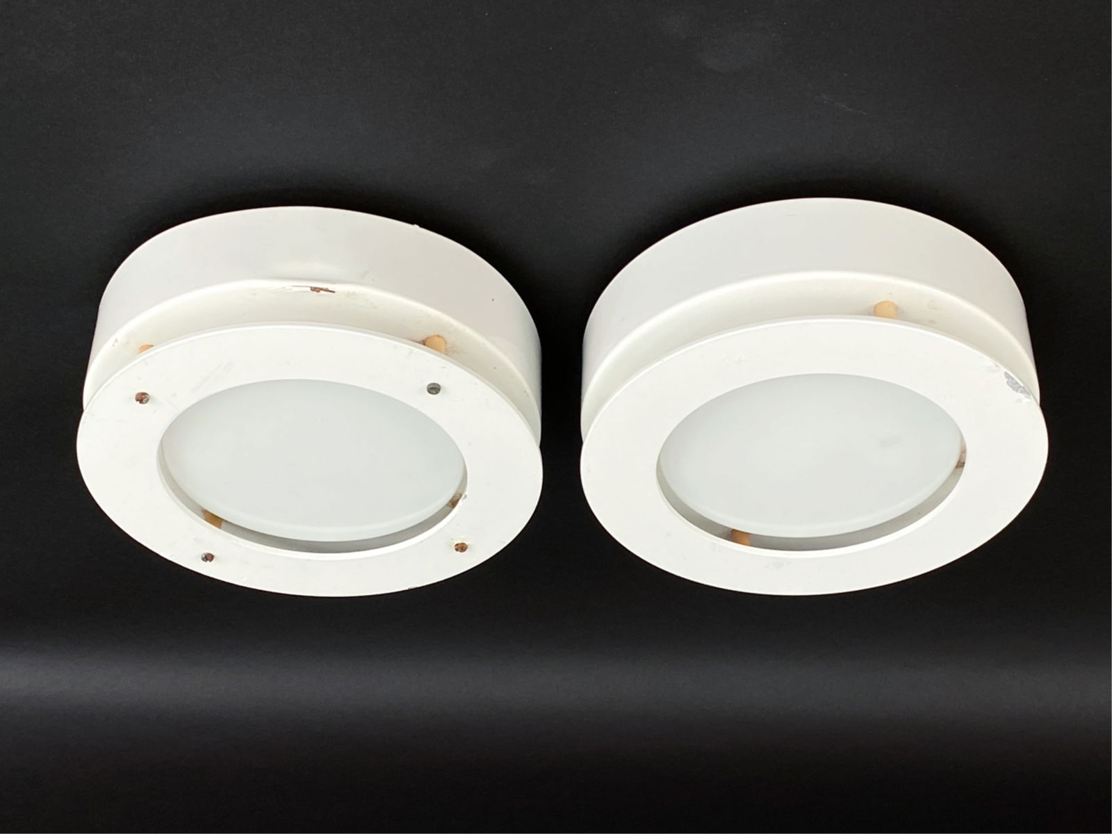PAIR OF LOUIS POULSEN STEEL CEILING LIGHTS (1 of 12)