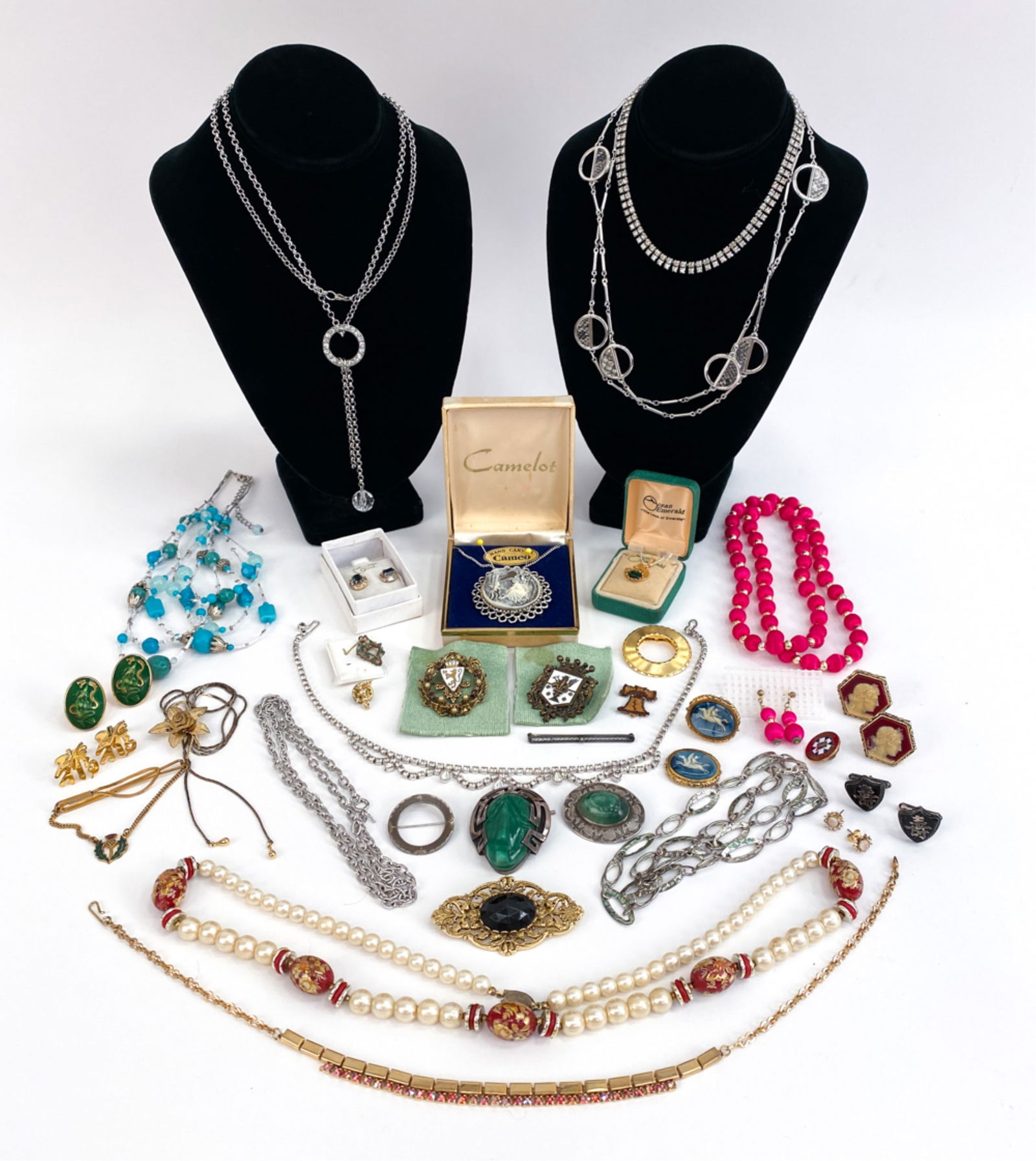 GROUPING OF COSTUME JEWELRY INCL. STERLING (1 of 20)