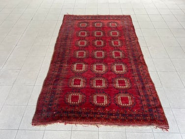 ANTIQUE TURKMEN WOOL RUG