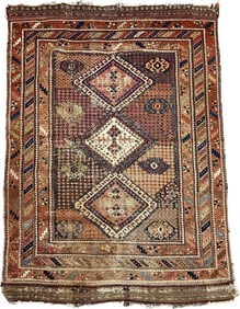 ANTIQUE PERSIAN AFSHAR RUG