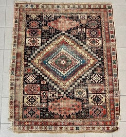 ANTIQUE KAZAK RUG
