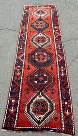 VINTAGE TURKISH RUNNER WOOL RUG
