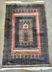 SIGNED KASHMIR WOOL RUG