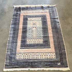 SIGNED KASHMIR WOOL RUG