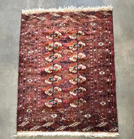 VINTAGE TURKMEN WOOL RUG
