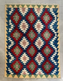 ROOM SIZE TURKISH FLATWEAVE KILIM RUG