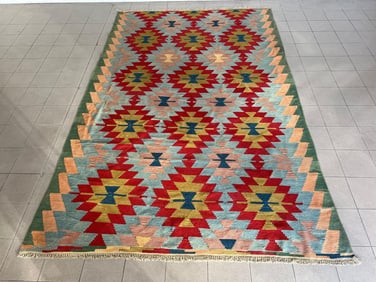 ROOM SIZE TURKISH FLATWEAVE KILIM RUG
