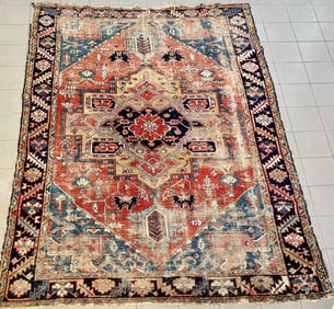 ANTIQUE SERAPI KARAJEH HERIZ RUG