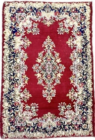ROOM SIZED FLORAL KIRMAN RUG