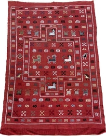 MOROCCAN RABAT KILIM RUG