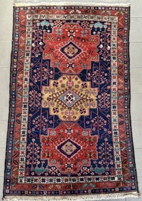 VINTAGE KAZAK RUNNER RUG