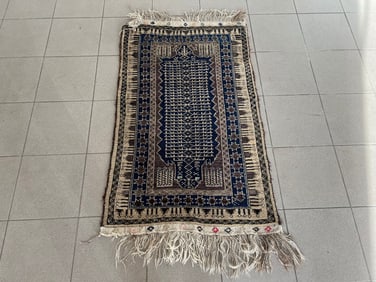 SEMI ANTIQUE BALUCH PRAYER RUG