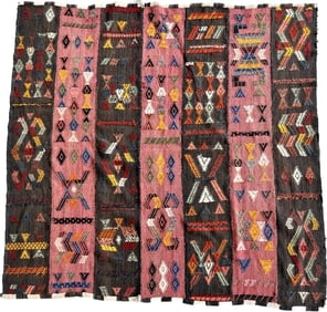 TRIBAL KURDISH FLATWEAVE RUG