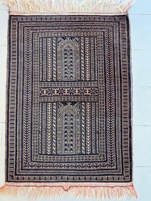 VINTAGE AFGHAN PRAYER RUG