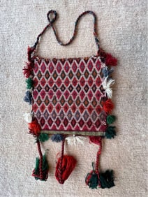 VINTAGE WOOL HAND BAG