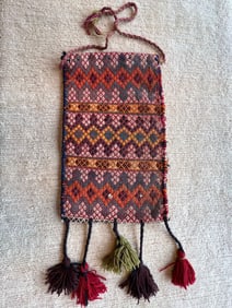 VINTAGE WOOL HAND BAG