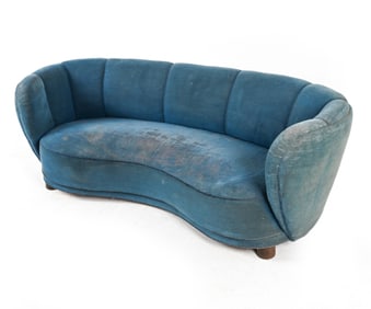 DANISH MID-CENTURY BANANA SOFA, C.1960'S