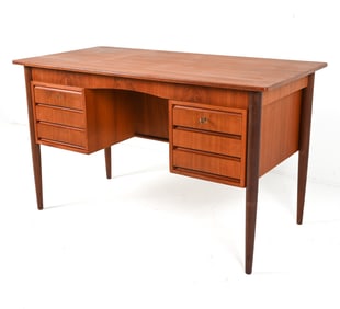 DANISH TEAK EXECUTIVE DESK, CIRCA 1970'S