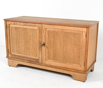 DANISH OAK CABINET BY HENRY KJAERNULF, C.1970'S