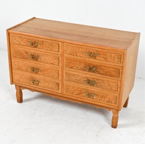 DANISH OAK CHEST OF DRAWERS, C.1970'S