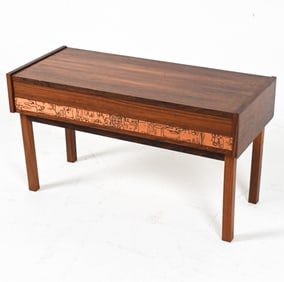 DANISH PETITE CHEST WITH INLAY BY J. HOLMER HANSEN