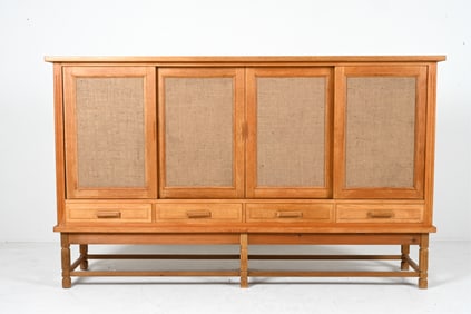 MANNER OF HENRY KJAERNULF OAK SIDEBOARD