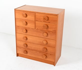 SWEDISH PINE CHEST OF DRAWERS, C.1970'S