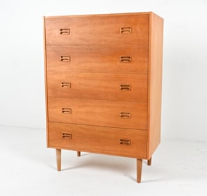 DANISH OAK CHEST OF DRAWERS FOR BROUER
