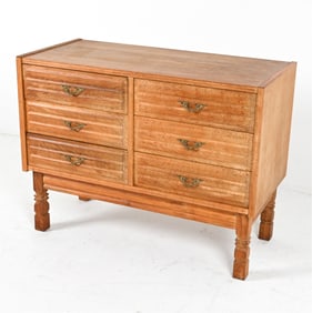DANISH OAK CHEST OF DRAWERS, CIRCA 1970'S