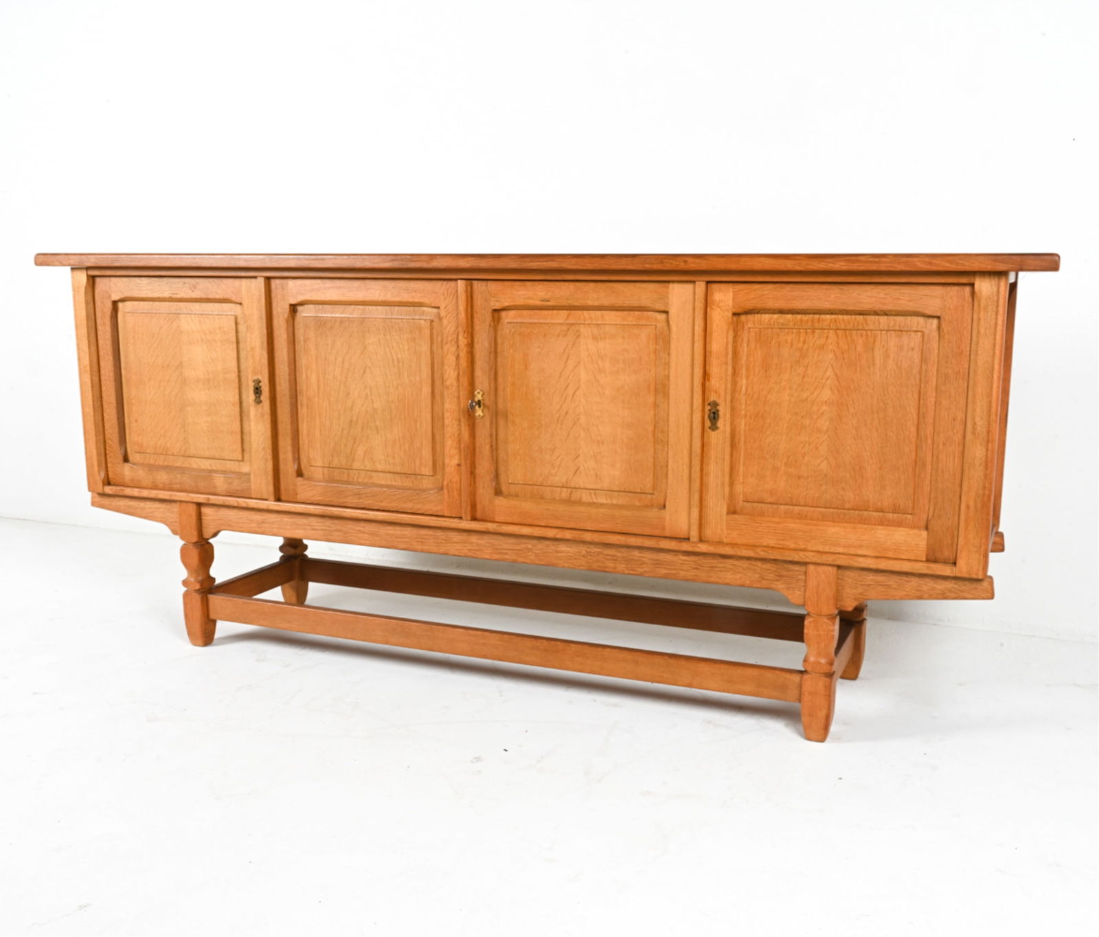 DANISH BRUTALIST OAK SIDEBOARD, CIRCA 1970'S (1 of 15)