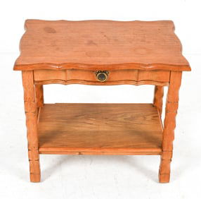 DANISH OAK SIDE TABLE, C.1970'S