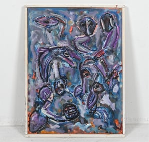 O. REIMANN - ABSTRACT PAINTING O/C