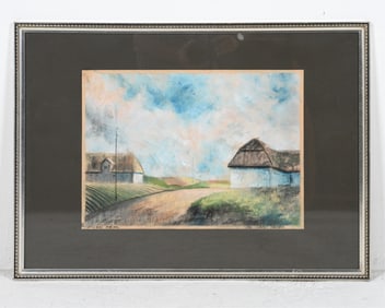 KAI LOTH JENSEN - PASTEL LANDSCAPE ON PAPER