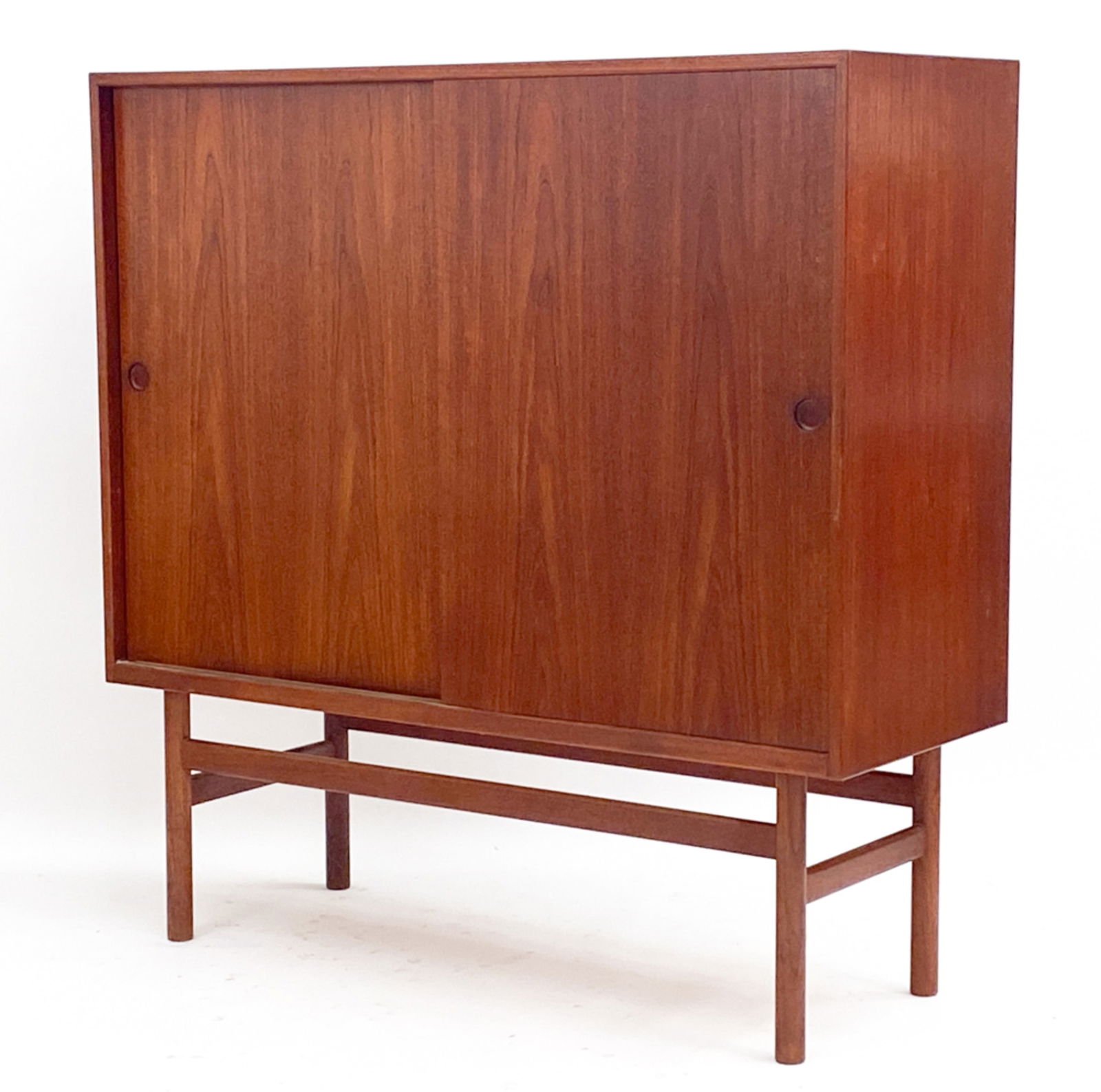 DANISH TEAK HIGHBOARD CABINET, C. 1950'S (1 of 14)