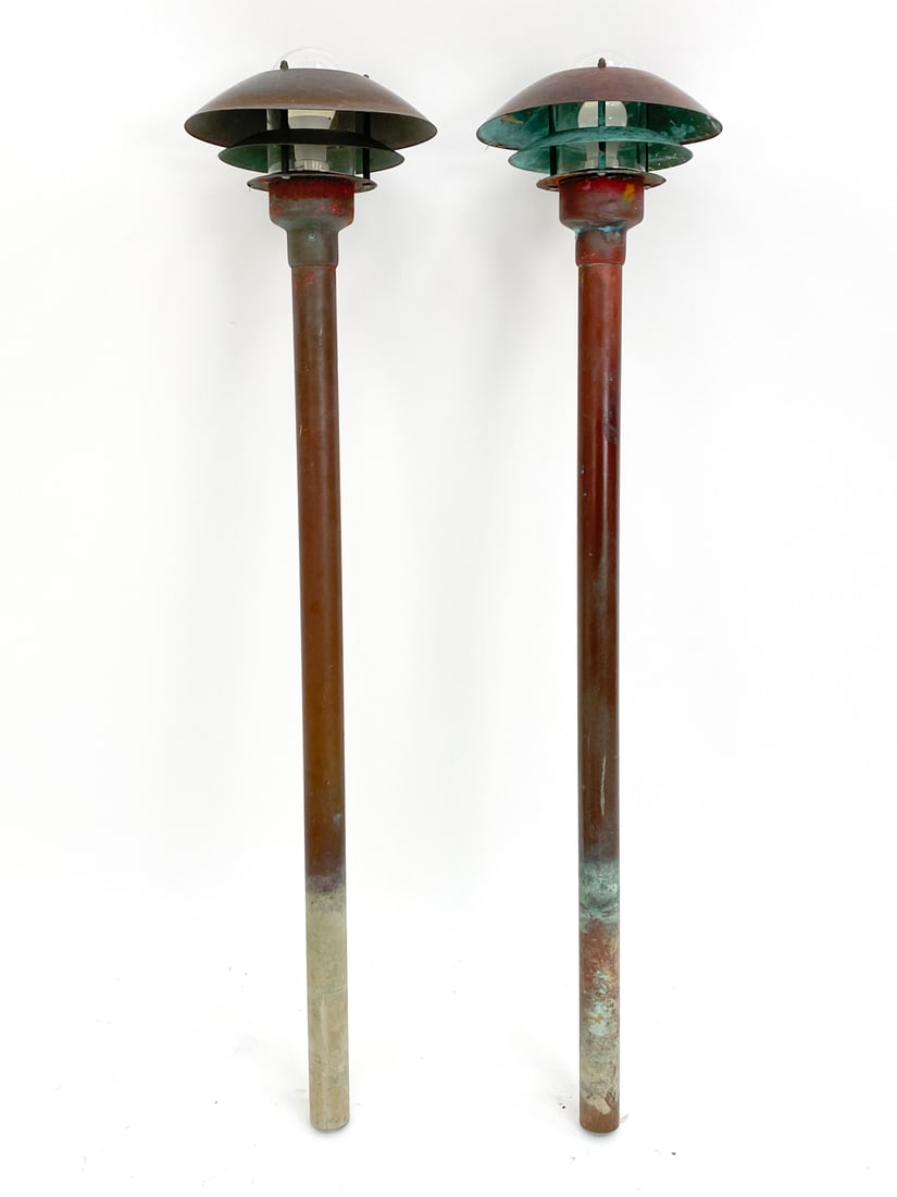 PAIR OF HORN BELYSNING PH STYLE OUTDOOR LIGHTS (1 of 10)