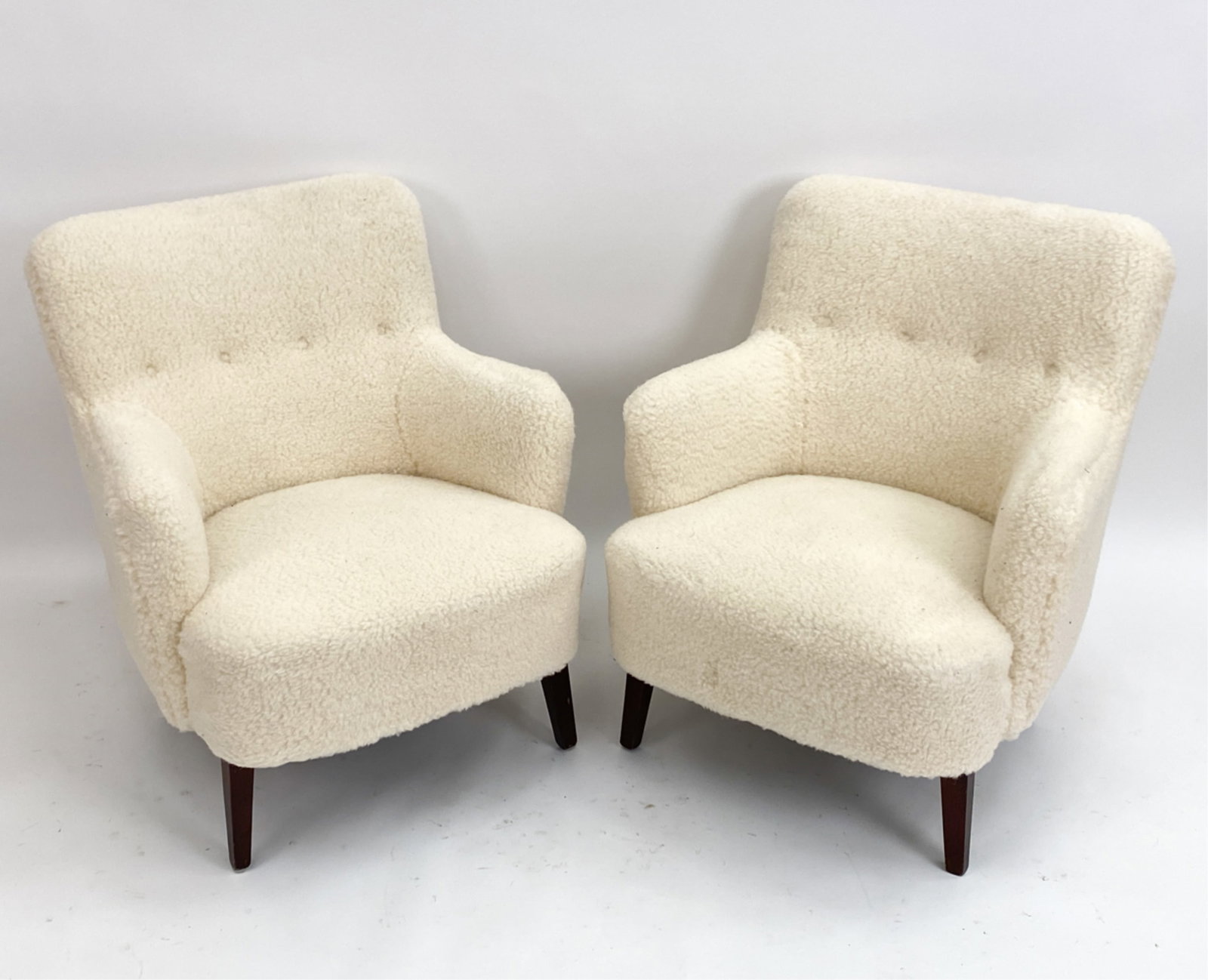 PETER HVIDT STYLE DANISH LAMBSWOOL LOUNGE CHAIRS (1 of 14)