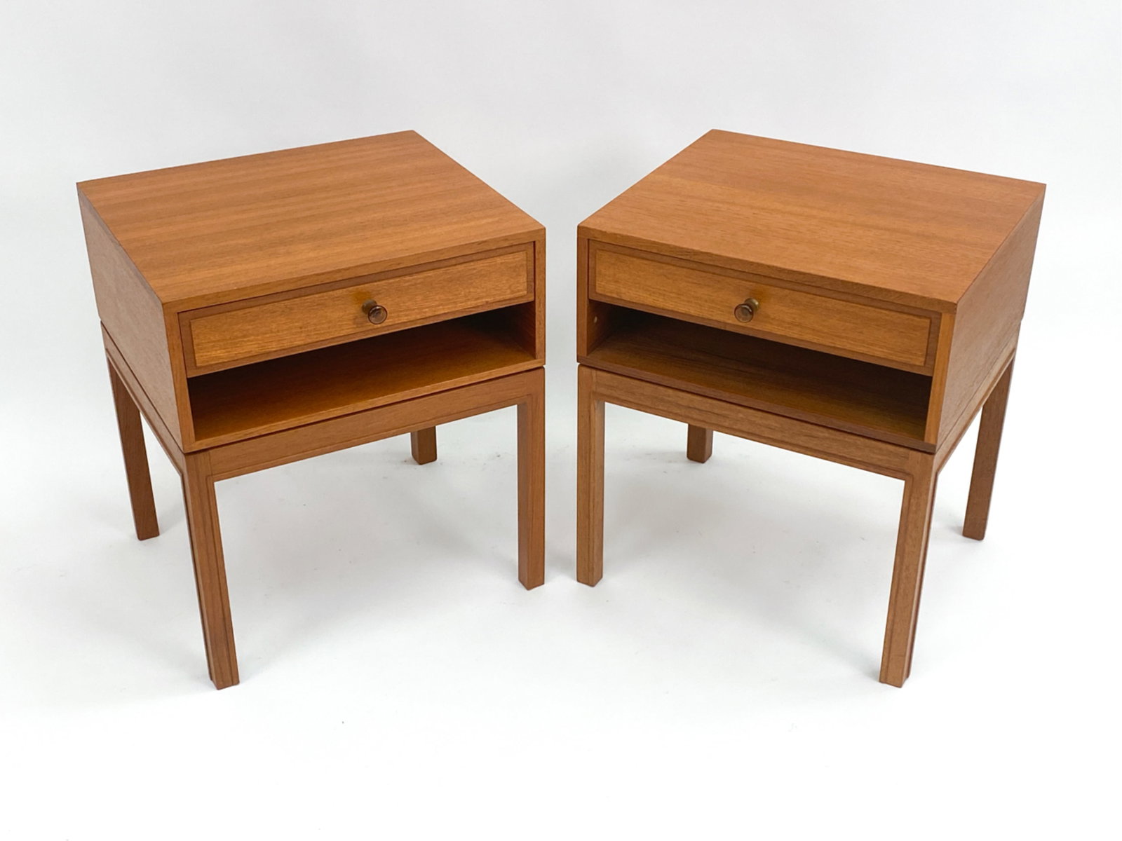 PAIR OF DANISH TEAK NIGHTSTANDS, C. 1970'S (1 of 14)