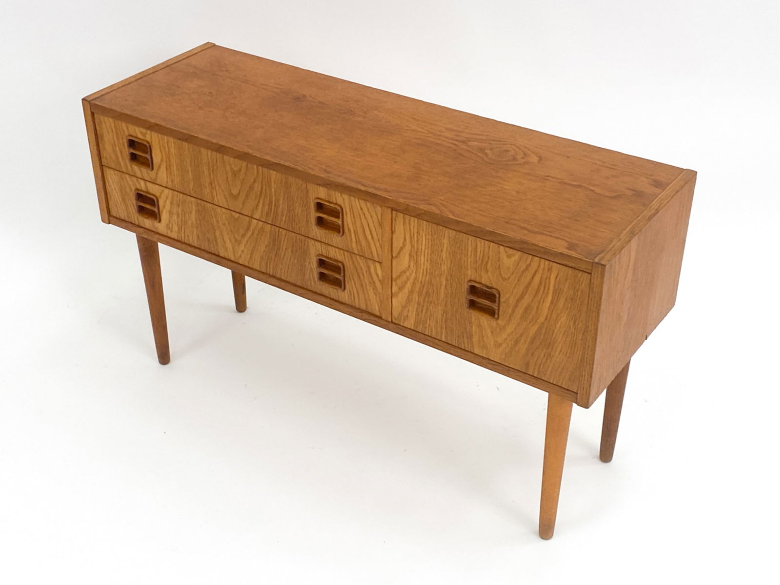 STYLE OF ERIC BROUER OAK LOW CHEST, C. 1970'S (1 of 13)