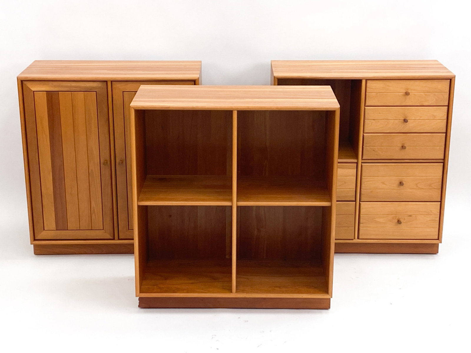 ATTR. THYGESEN & SORENSEN CHERRY BOOKCASE CABINETS (1 of 20)