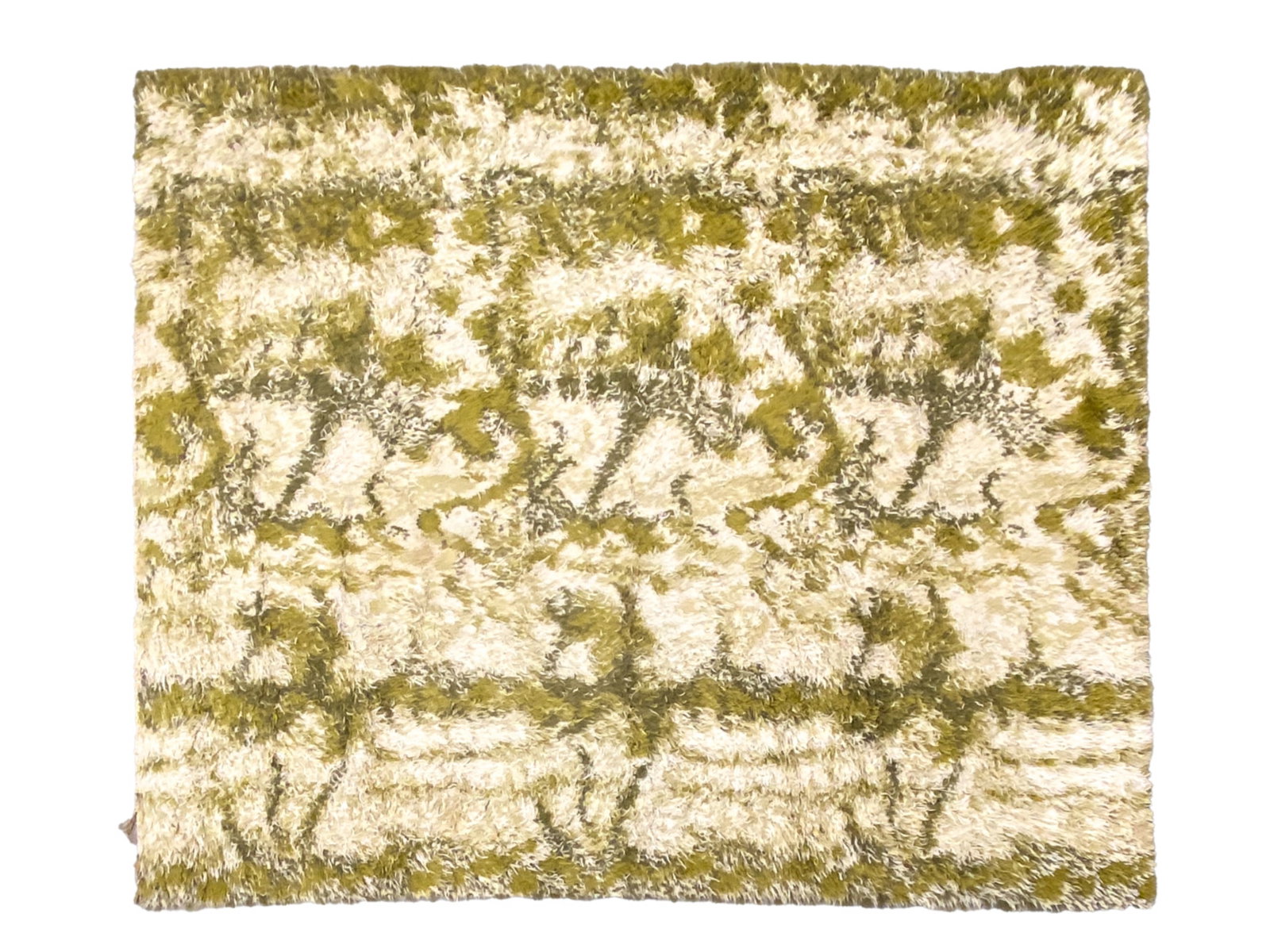 DANISH ABSTRACT RYA WOOL RUG (1 of 8)