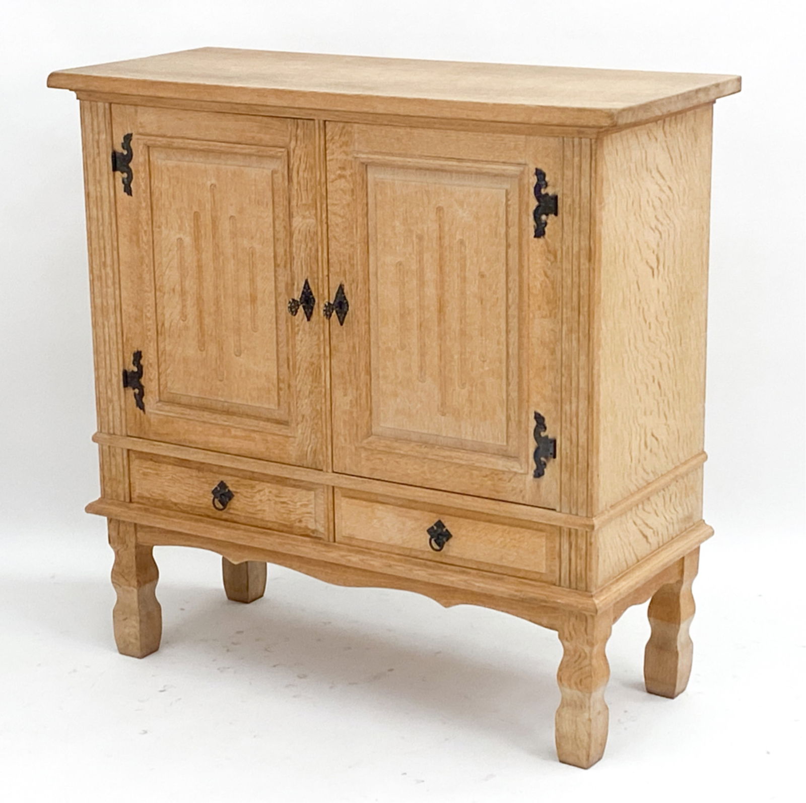 DANISH OAK HIGHBOARD STYLE OF KJAERNULF, C. 1970'S (1 of 13)