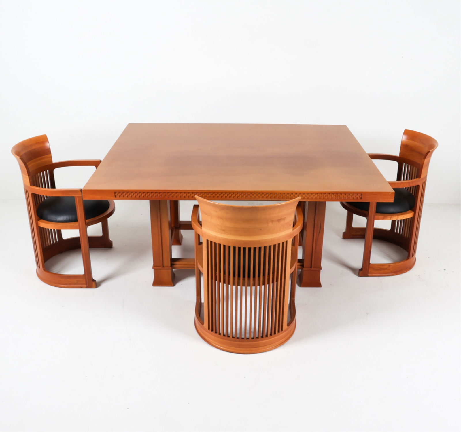 (4) CHERRY TABLE & CHAIRS BY FRANK LLOYD WRIGHT (1 of 20)