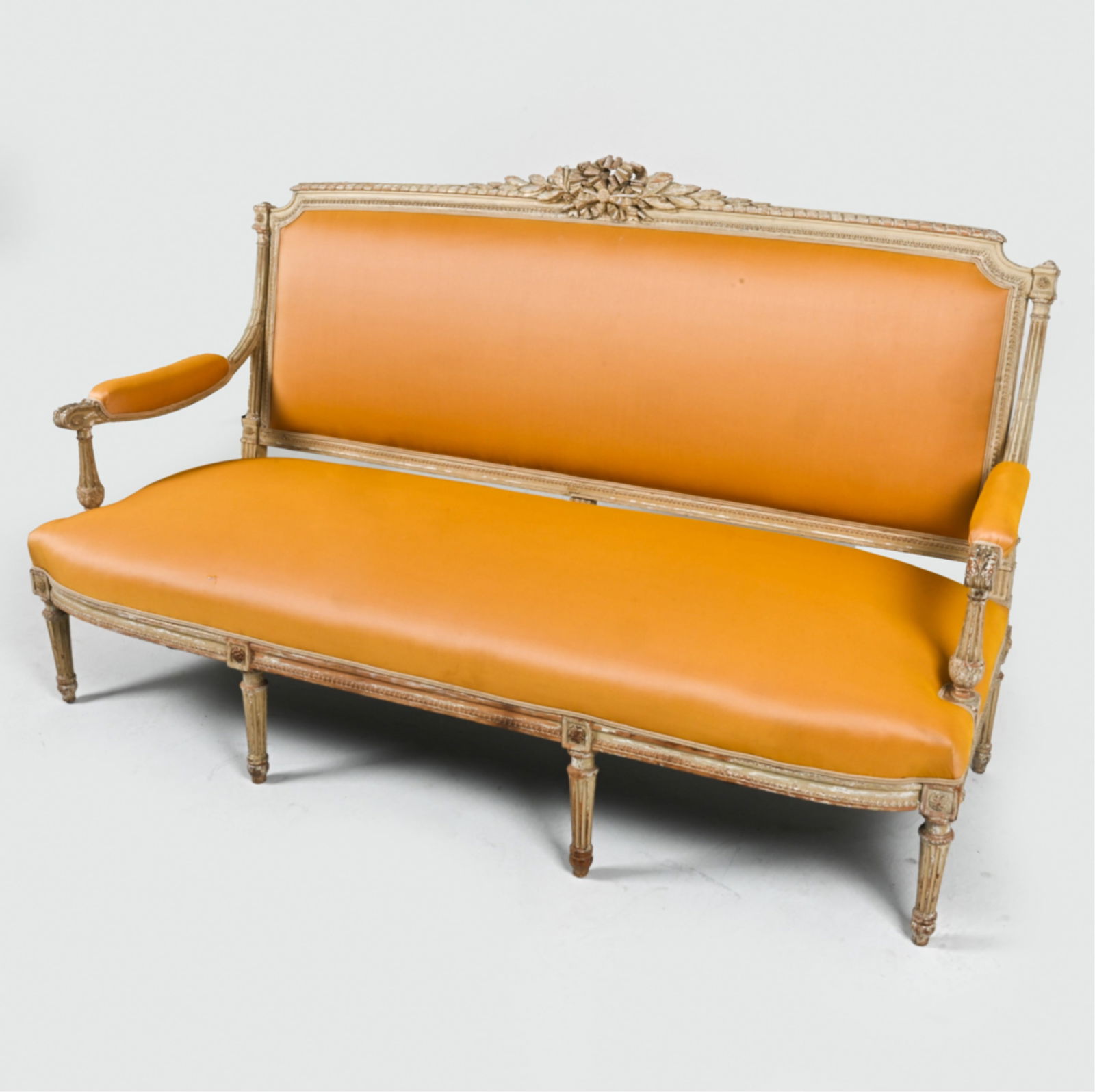 ANTIQUE LOUIS XVI FRENCH SETTEE (1 of 16)