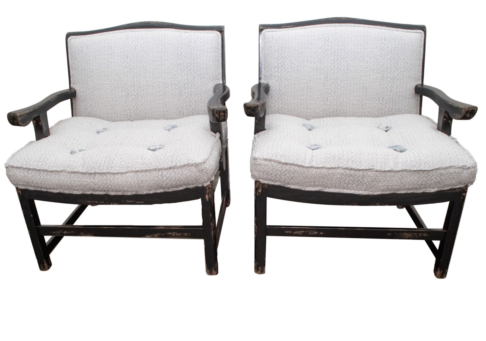 PAIR OF ASIAN STYLE ARM CHAIRS (1 of 18)